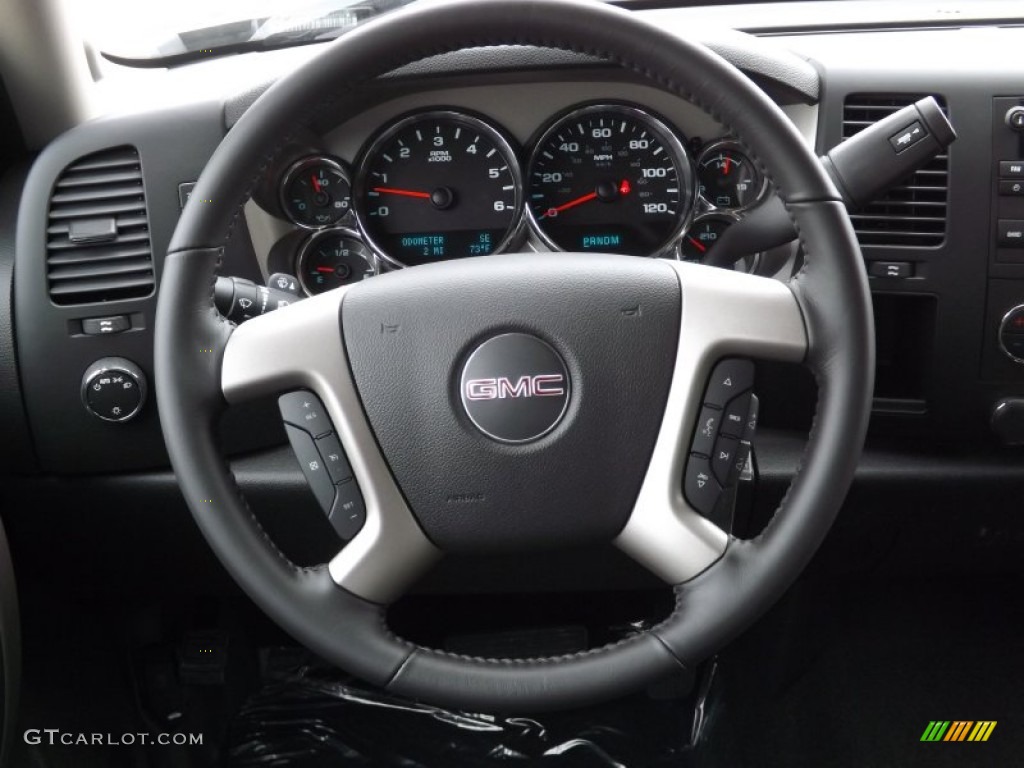 2013 Sierra 1500 SLE Crew Cab - Steel Gray Metallic / Ebony photo #19