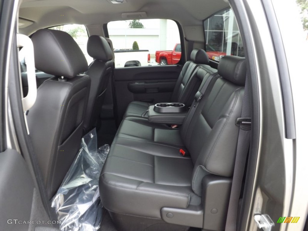 2013 Sierra 1500 SLE Crew Cab - Steel Gray Metallic / Ebony photo #31
