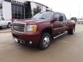 2013 Sonoma Red Metallic GMC Sierra 3500HD Denali Crew Cab 4x4 Dually  photo #2