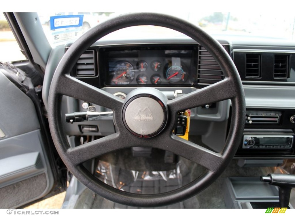 1987 Chevrolet El Camino SS Sport Gray Steering Wheel Photo #76489086