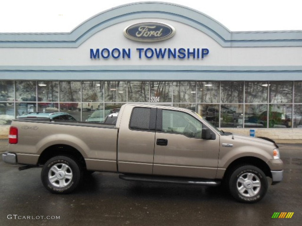 2004 F150 XLT SuperCab 4x4 - Arizona Beige Metallic / Tan photo #1