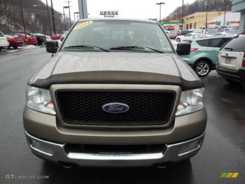2004 F150 XLT SuperCab 4x4 - Arizona Beige Metallic / Tan photo #3