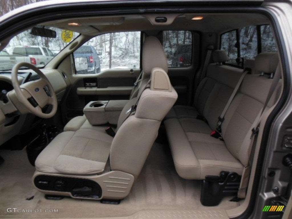 Tan Interior 2004 Ford F150 XLT SuperCab 4x4 Photo #76489577
