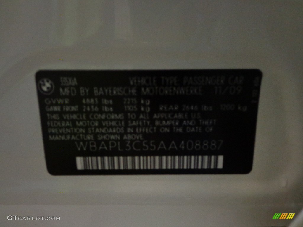 2010 3 Series 335i xDrive Sedan - Alpine White / Oyster/Black Dakota Leather photo #17