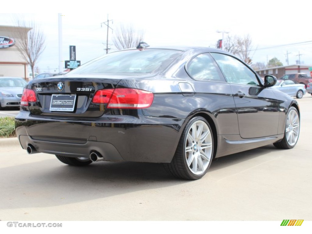 2010 3 Series 335i Coupe - Jet Black / Saddle Brown Dakota Leather photo #4