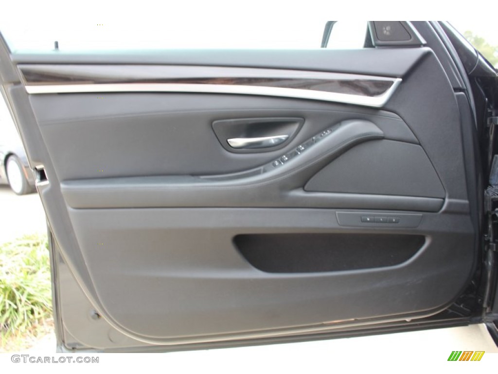 2011 BMW 5 Series 550i Sedan Black Door Panel Photo #76489955