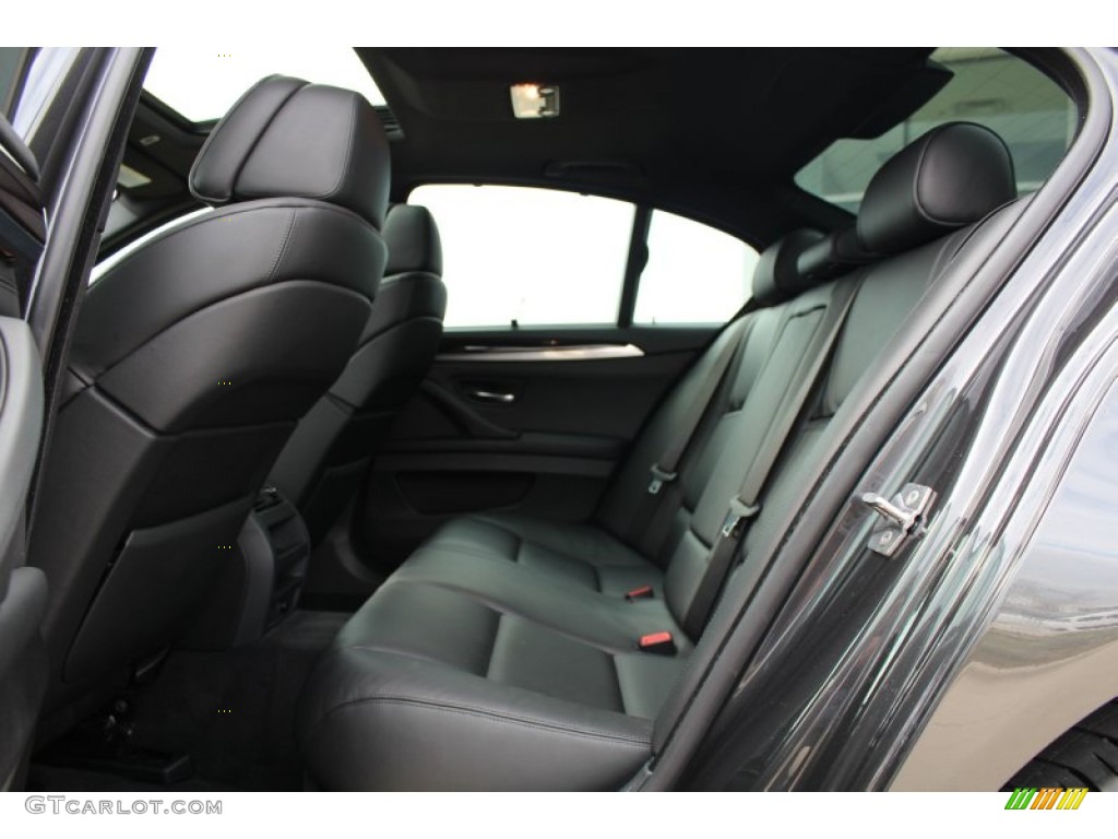 Black Interior 2011 BMW 5 Series 550i Sedan Photo #76490000