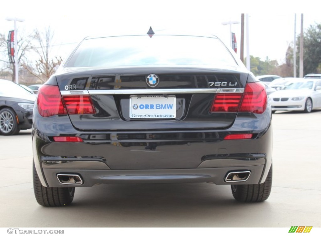 2013 7 Series 750Li Sedan - Black Sapphire Metallic / Black photo #8