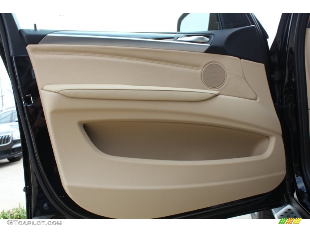 2013 BMW X5 xDrive 35i Premium Sand Beige Door Panel Photo #76491405