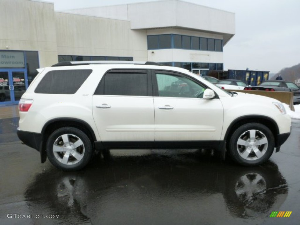 White Diamond Tintcoat 2011 GMC Acadia SLT AWD Exterior Photo #76491833