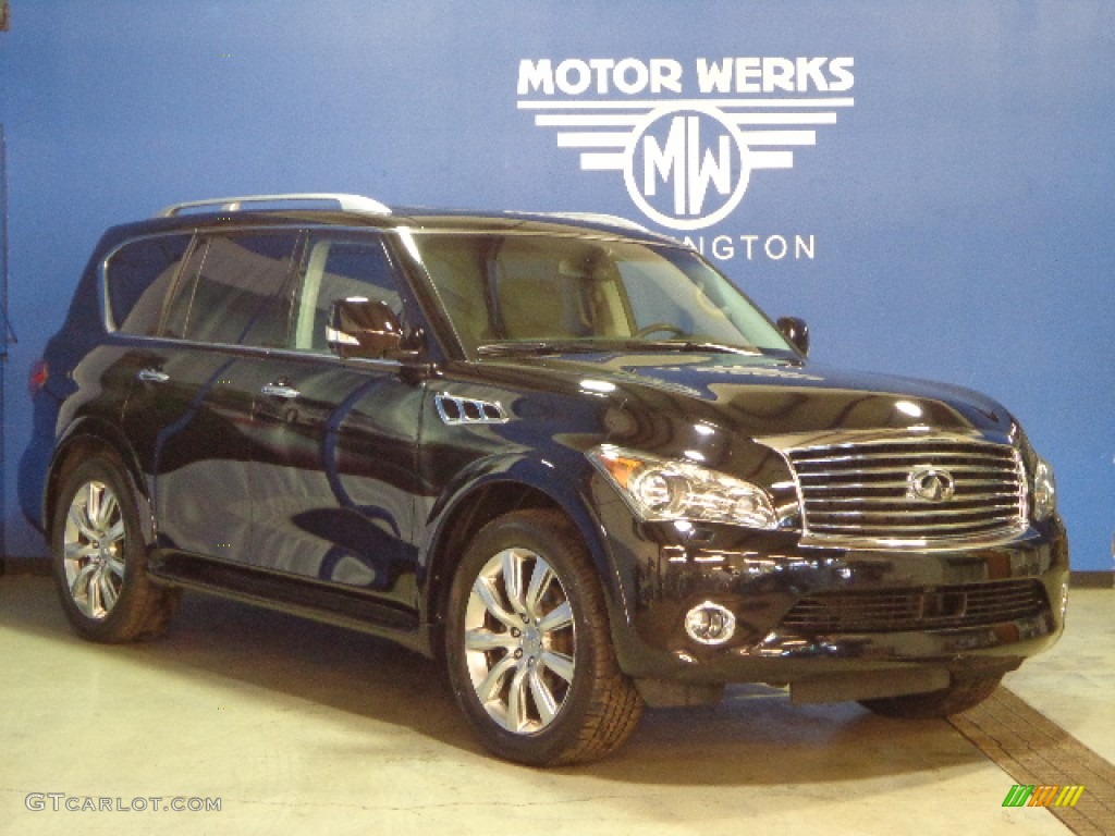 2011 QX 56 4WD - Black Obsidian / Graphite photo #1