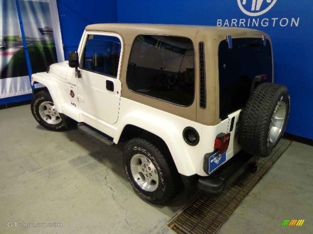 2000 Wrangler Sahara 4x4 - Stone White / Camel photo #32