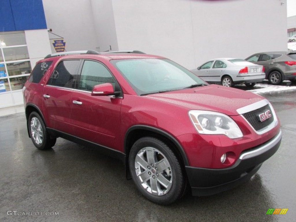 Red Jewel Tintcoat 2010 GMC Acadia SLT AWD Exterior Photo #76493987