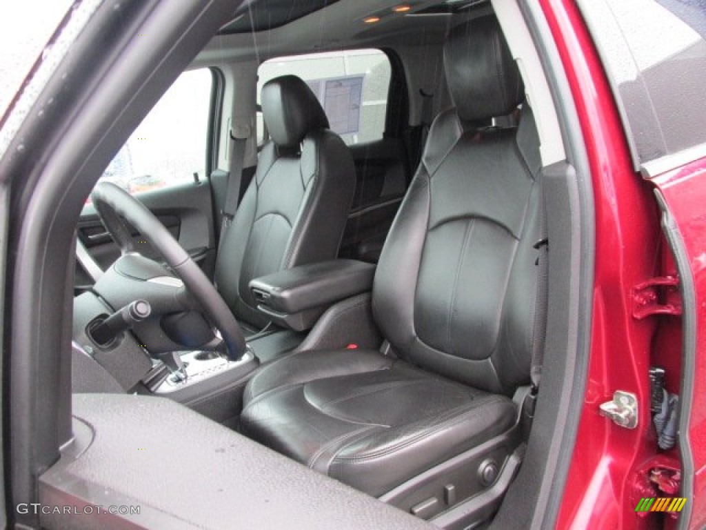 Ebony Interior 2010 GMC Acadia SLT AWD Photo #76494017