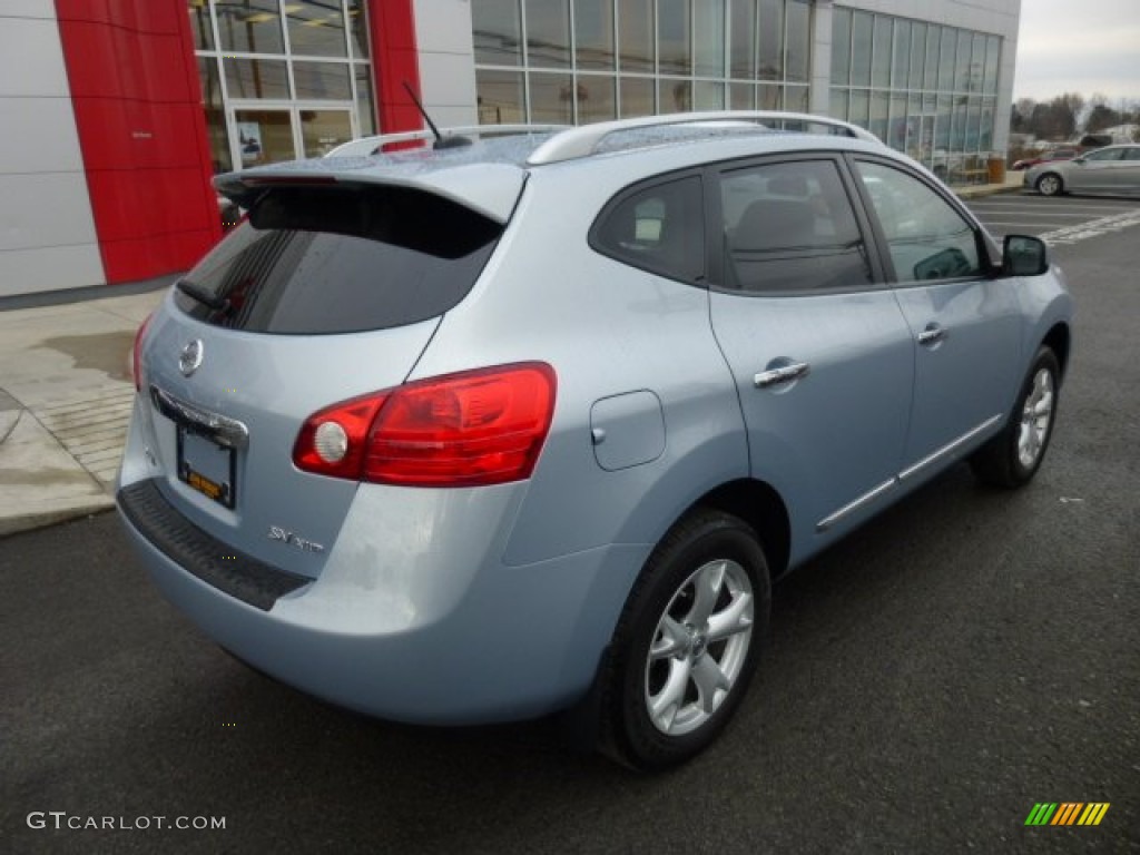 2011 Rogue SV AWD - Frosted Steel Metallic / Gray photo #11