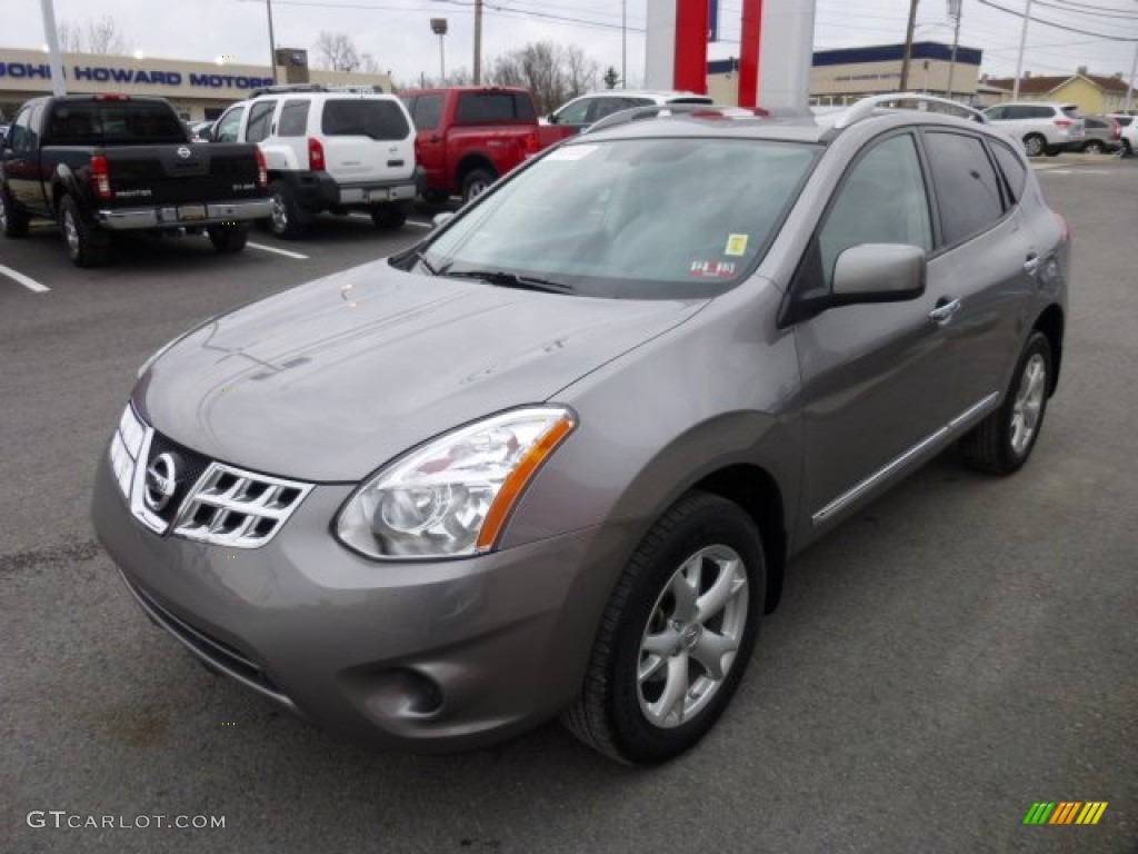 2011 Rogue SV AWD - Gotham Gray Metallic / Gray photo #3