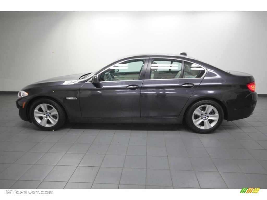 Dark Graphite Metallic II 2012 BMW 5 Series 528i Sedan Exterior Photo #76496319