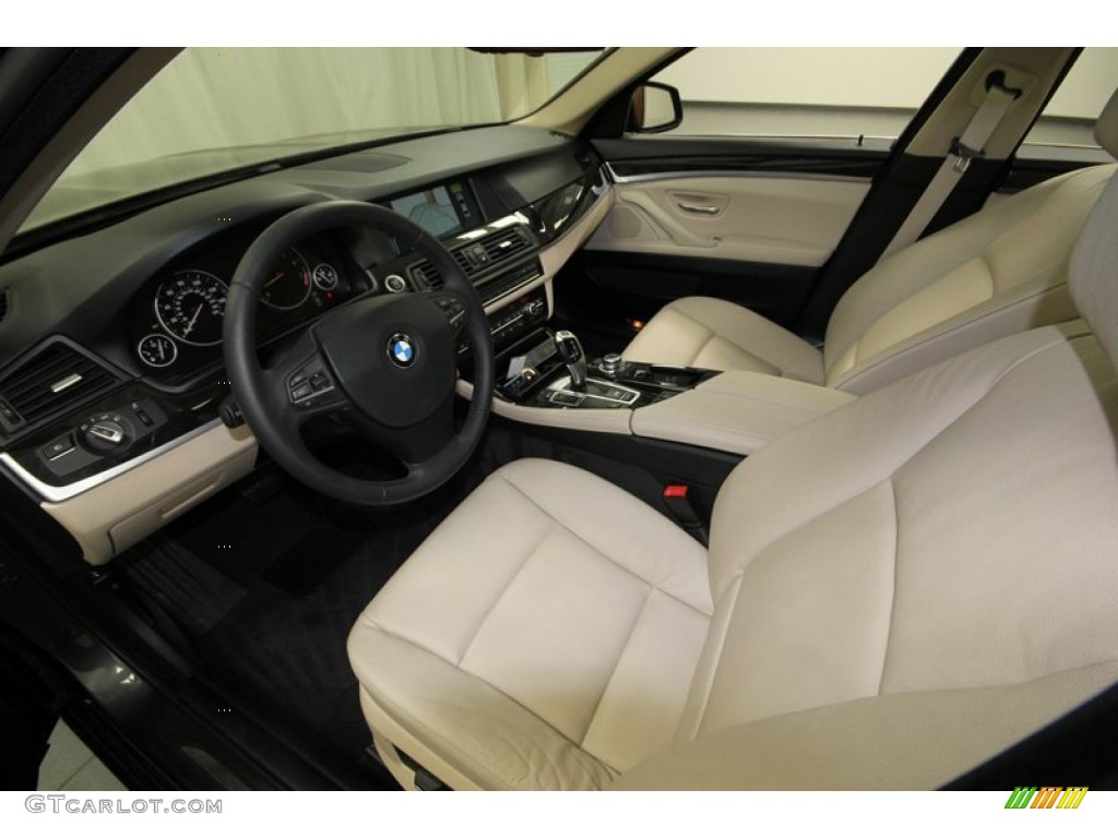 Venetian Beige Interior 2012 BMW 5 Series 528i Sedan Photo #76496352