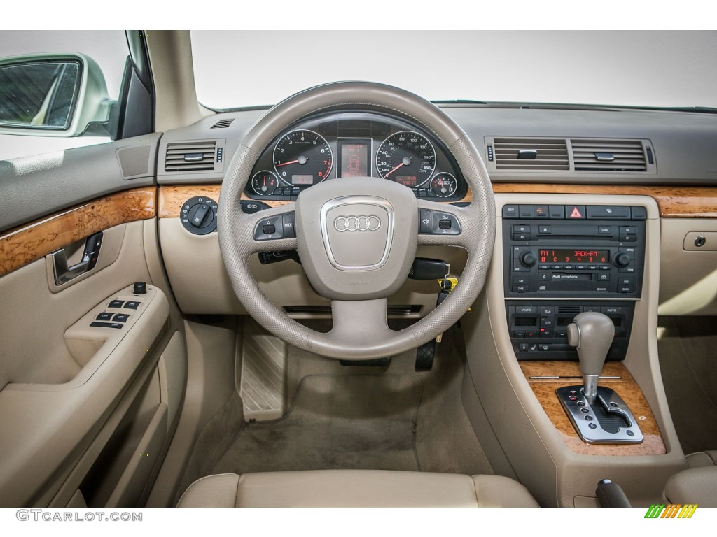 2006 Audi A4 3.2 Sedan Beige Dashboard Photo #76496706