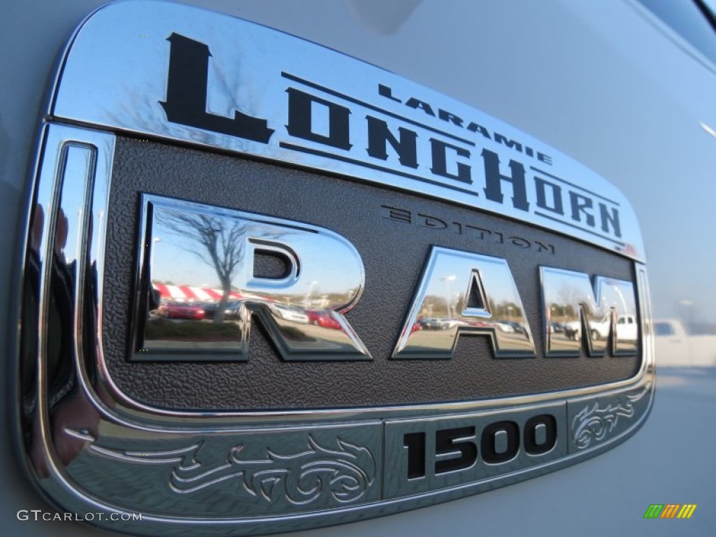 2012 Ram 1500 Laramie Longhorn Crew Cab 4x4 - Bright White / Light Pebble Beige/Bark Brown photo #11