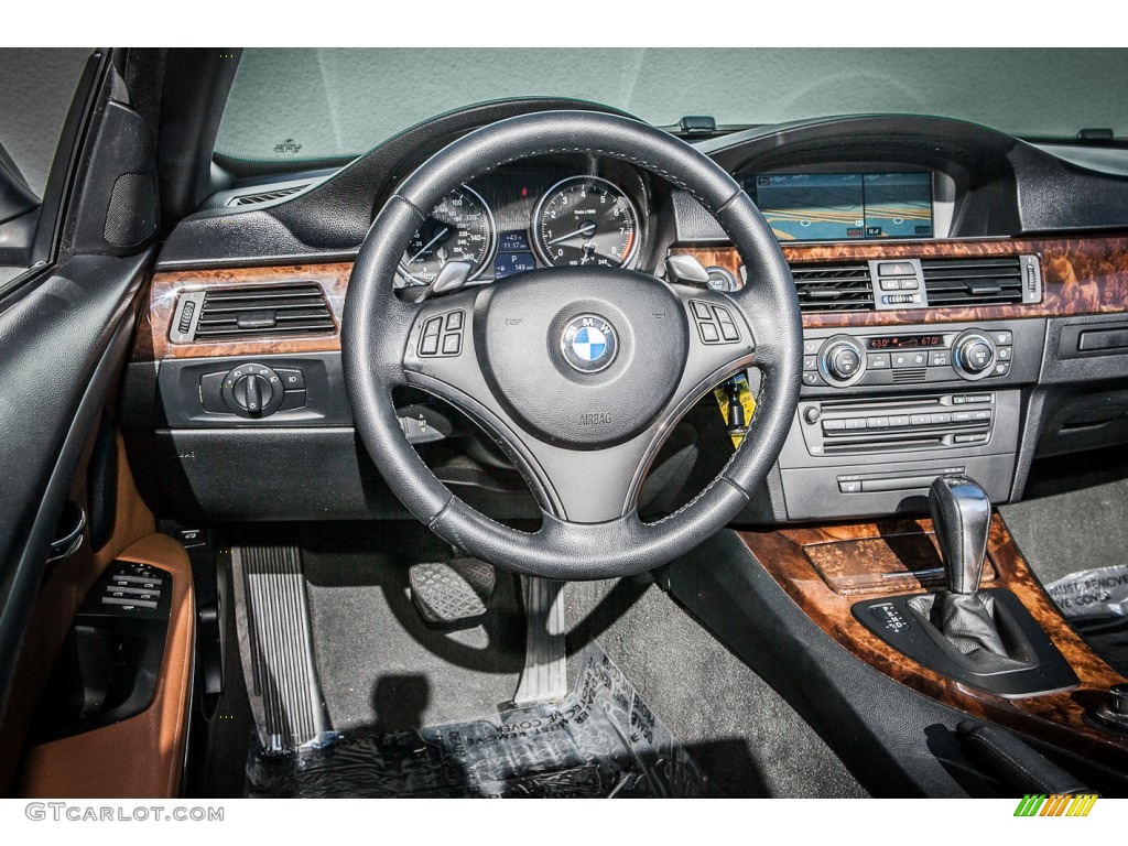 2008 BMW 3 Series 335i Convertible Black Dashboard Photo #76496895