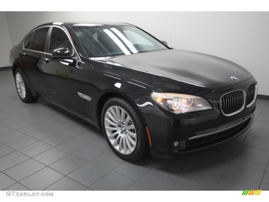 2012 7 Series 750i Sedan - Black Sapphire Metallic / Black photo #1