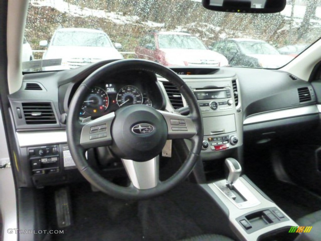 2010 Subaru Legacy 2.5i Premium Sedan Off Black Dashboard Photo #76501687