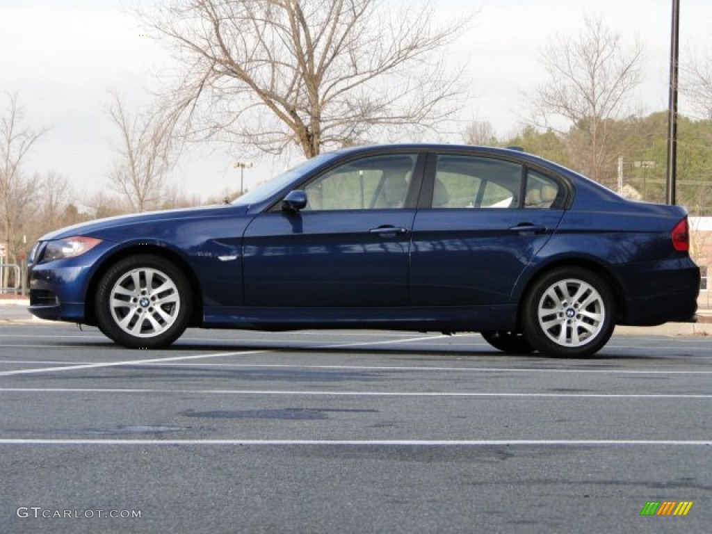 2006 3 Series 325i Sedan - Mystic Blue Metallic / Beige photo #11