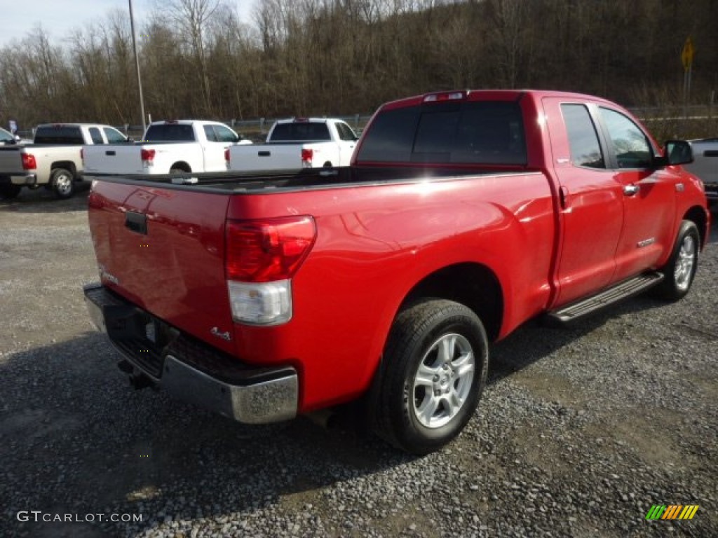 2010 Tundra Limited Double Cab 4x4 - Radiant Red / Graphite Gray photo #6