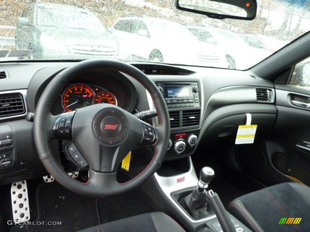 2013 Subaru Impreza WRX STi 4 Door STi Black Alcantara/Carbon Black Dashboard Photo #76502943