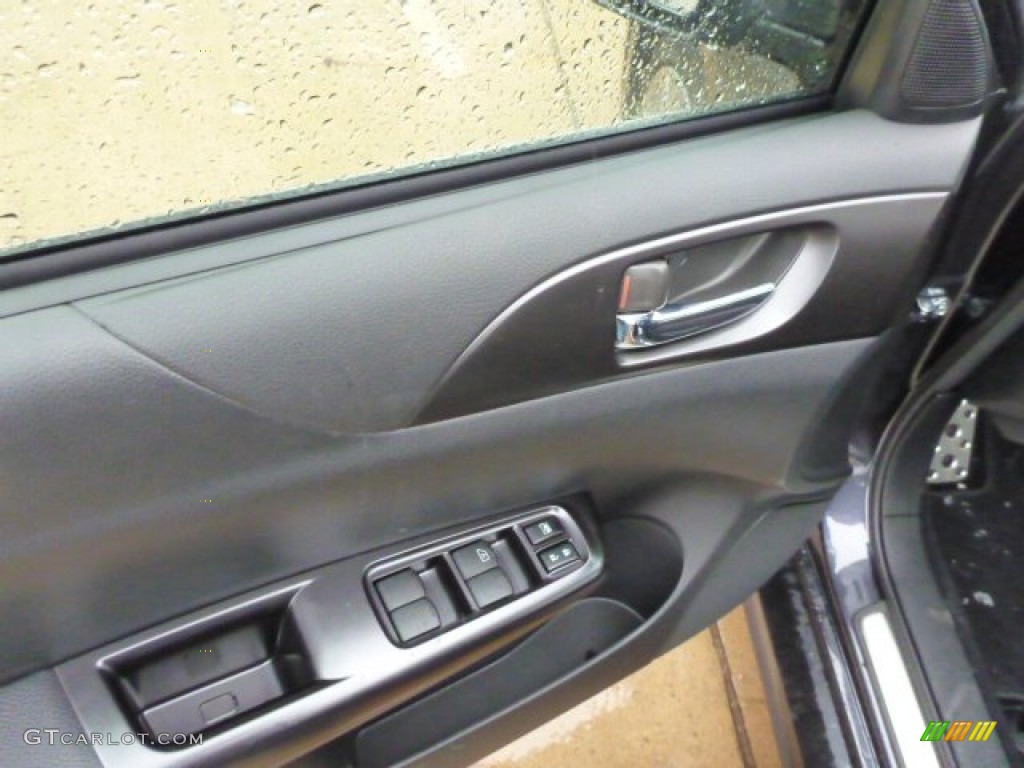 2013 Subaru Impreza WRX STi 4 Door STi Black Alcantara/Carbon Black Door Panel Photo #76502979
