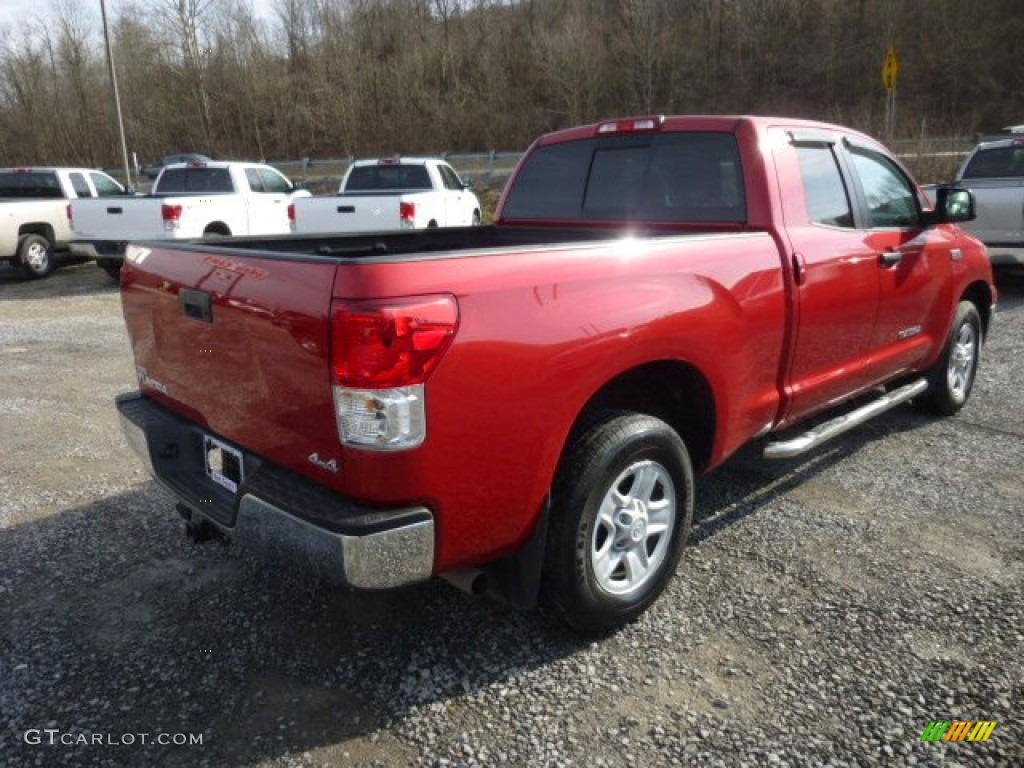 2011 Tundra Double Cab 4x4 - Barcelona Red Metallic / Graphite Gray photo #7