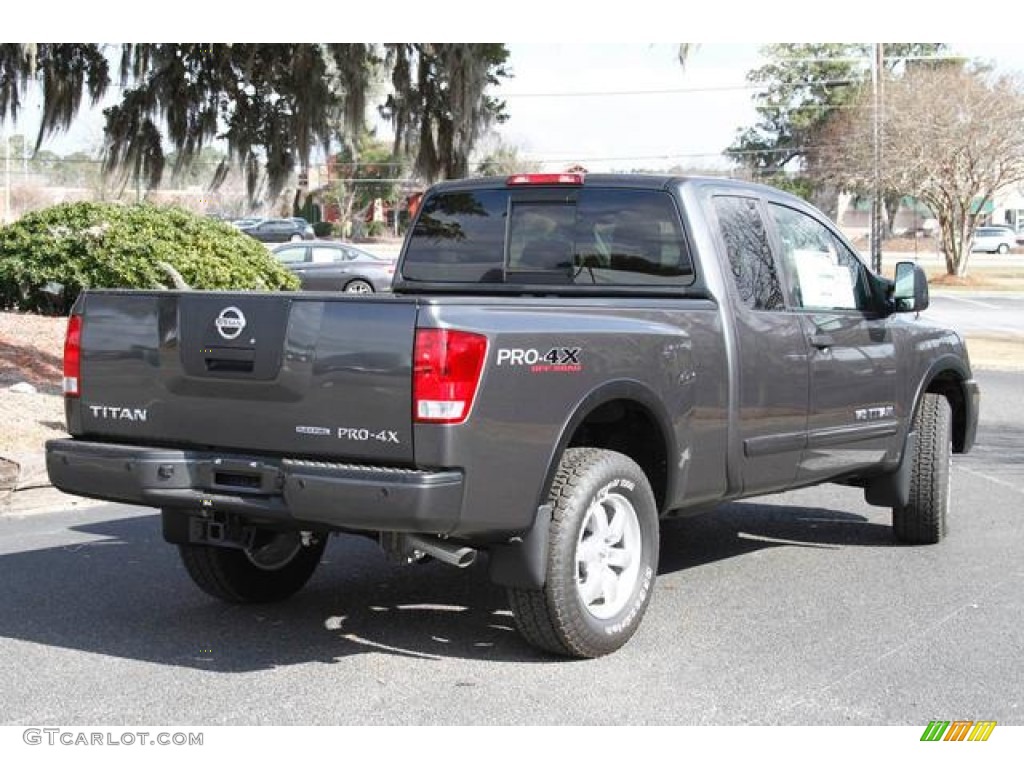 Smoke Gray 2012 Nissan Titan Pro-4X King Cab 4x4 Exterior Photo #76504559