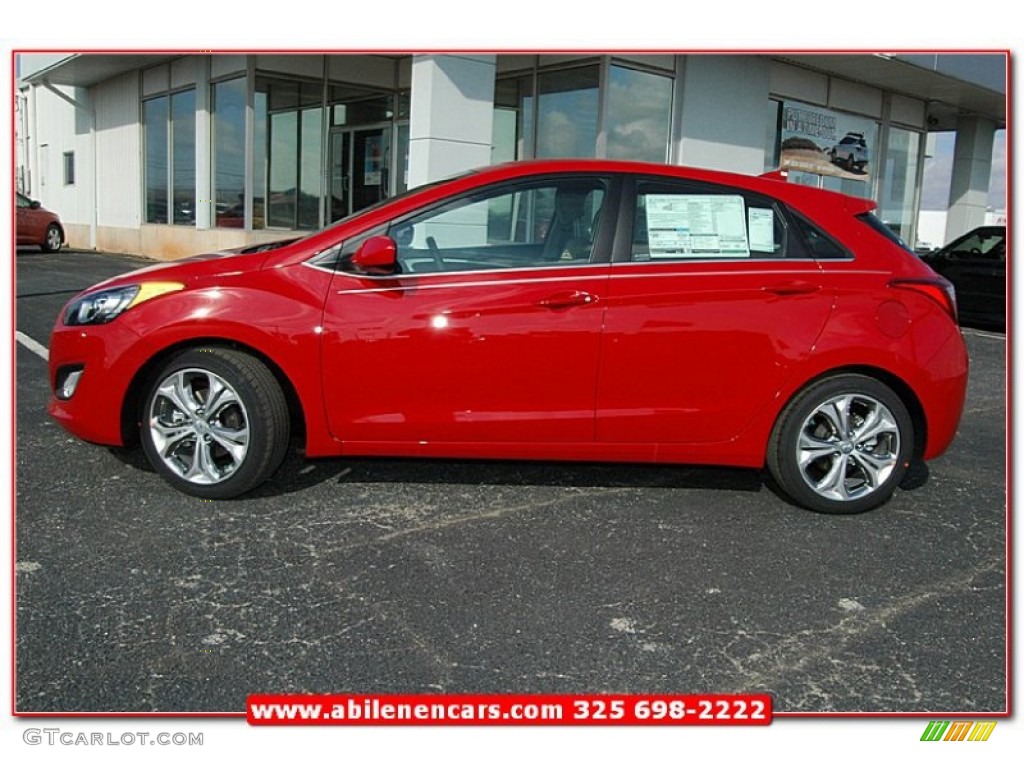 2013 Elantra GT - Volcanic Red / Beige photo #2