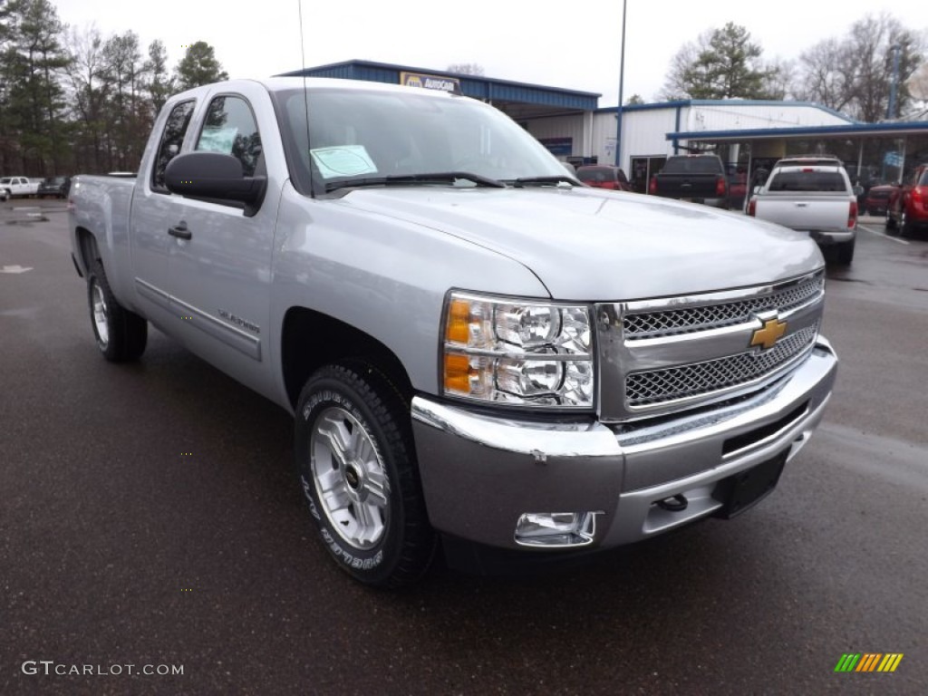 2013 Silverado 1500 LT Extended Cab 4x4 - Silver Ice Metallic / Ebony photo #1