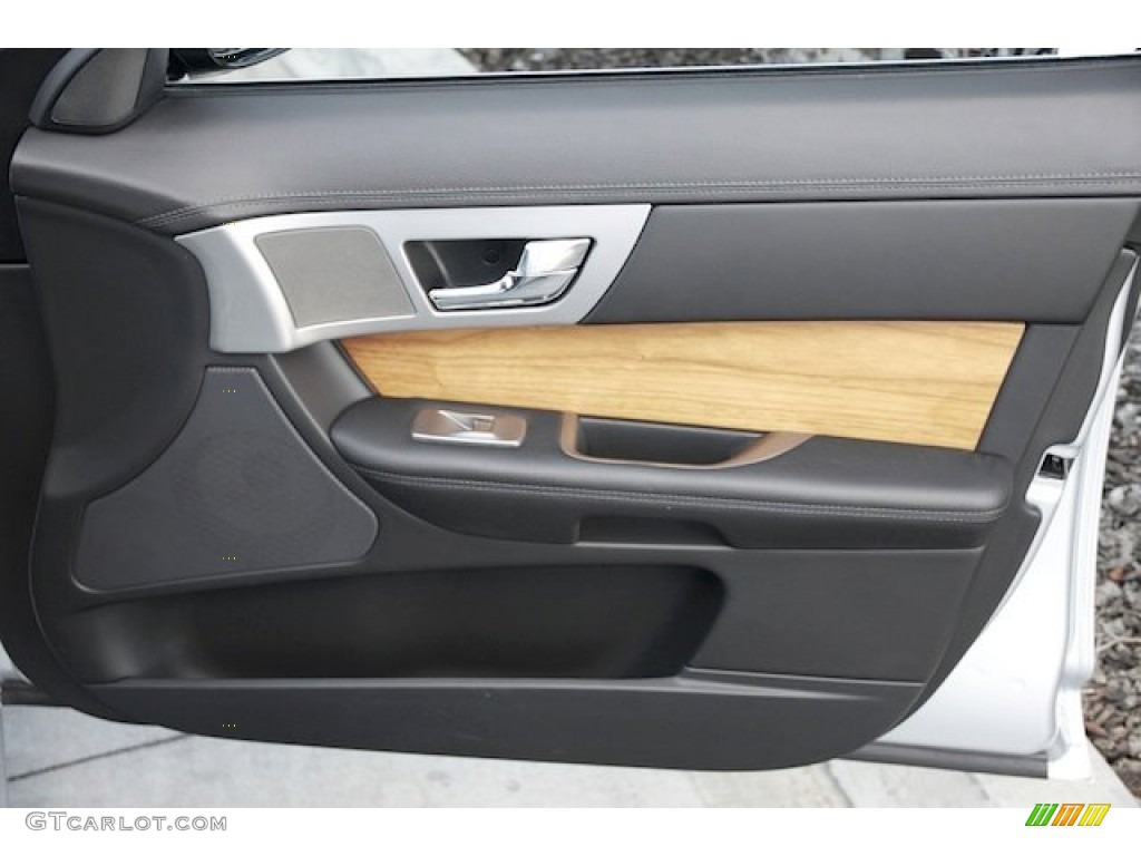 2010 Jaguar XF Sport Sedan Warm Charcoal Door Panel Photo #76507288