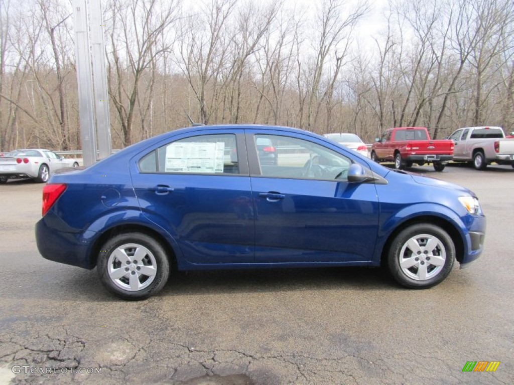 Blue Topaz Metallic 2013 Chevrolet Sonic LS Sedan Exterior Photo #76507538