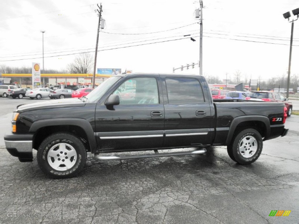 2005 Silverado 1500 LT Crew Cab 4x4 - Black / Dark Charcoal photo #4