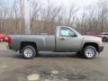 2013 Graystone Metallic Chevrolet Silverado 1500 Work Truck Regular Cab 4x4  photo #8