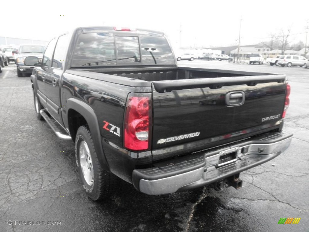 2005 Silverado 1500 LT Crew Cab 4x4 - Black / Dark Charcoal photo #22