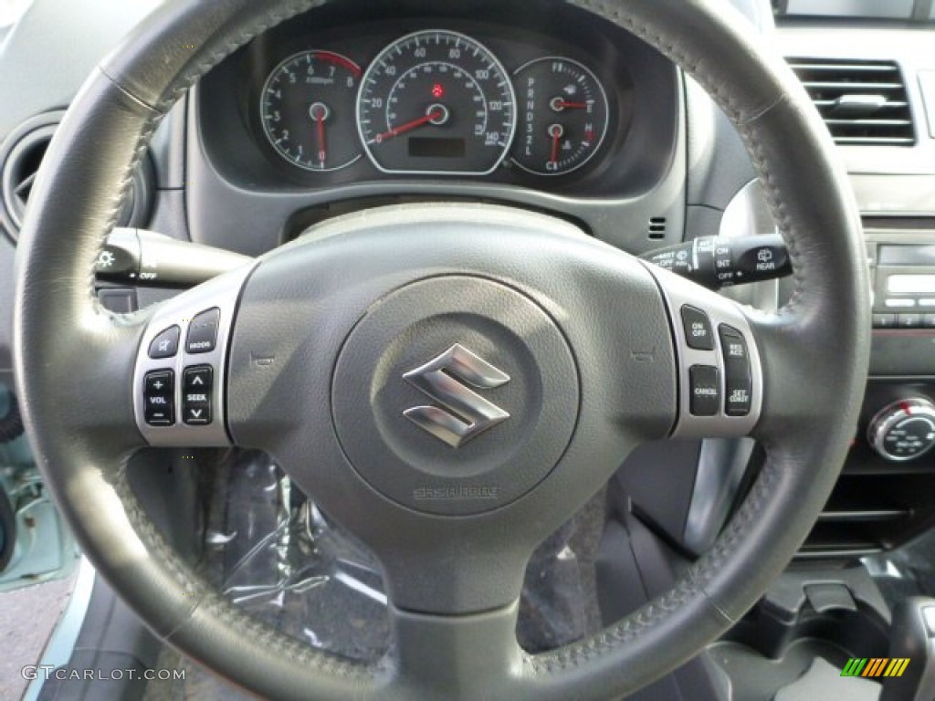 2009 SX4 Crossover Touring AWD - Vapor Blue Metallic / Black photo #15