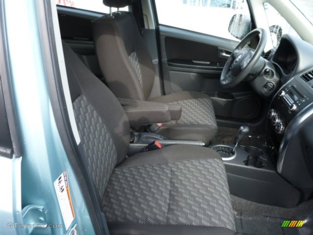 2009 SX4 Crossover Touring AWD - Vapor Blue Metallic / Black photo #16
