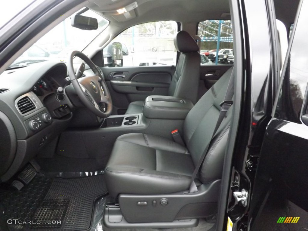 Ebony Interior 2013 Chevrolet Silverado 2500HD LTZ Crew Cab 4x4 Photo #76510421