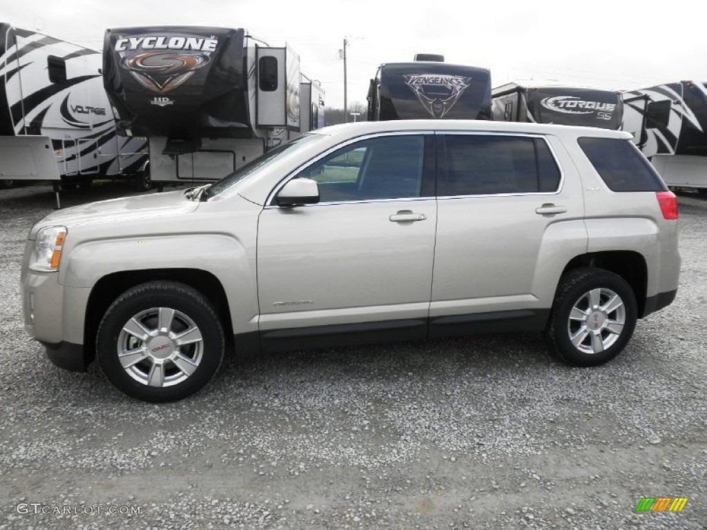 Champagne Silver Metallic 2013 GMC Terrain SLE AWD Exterior Photo #76510579