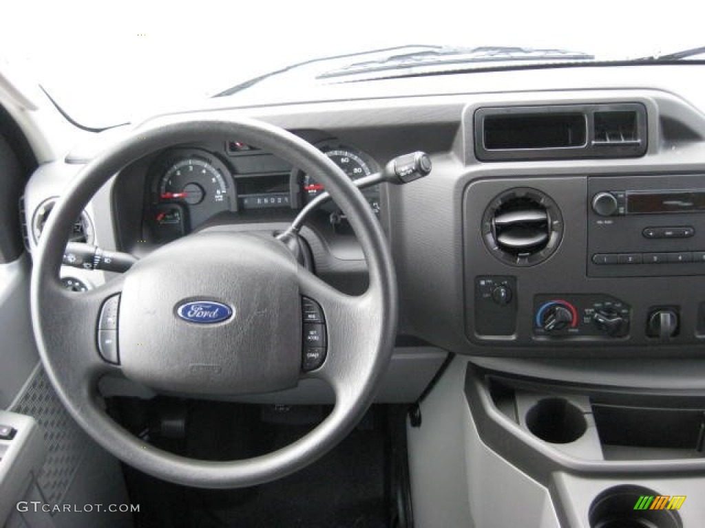 2013 Ford E Series Van E350 Cargo Medium Flint Dashboard Photo #76510820