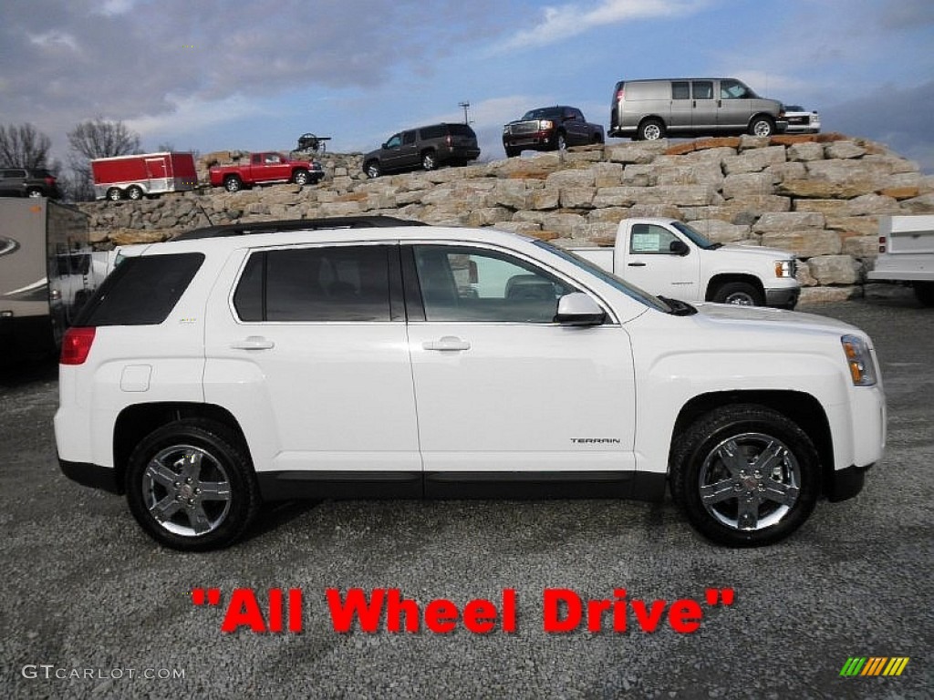 2013 Terrain SLT AWD - Summit White / Brownstone photo #1