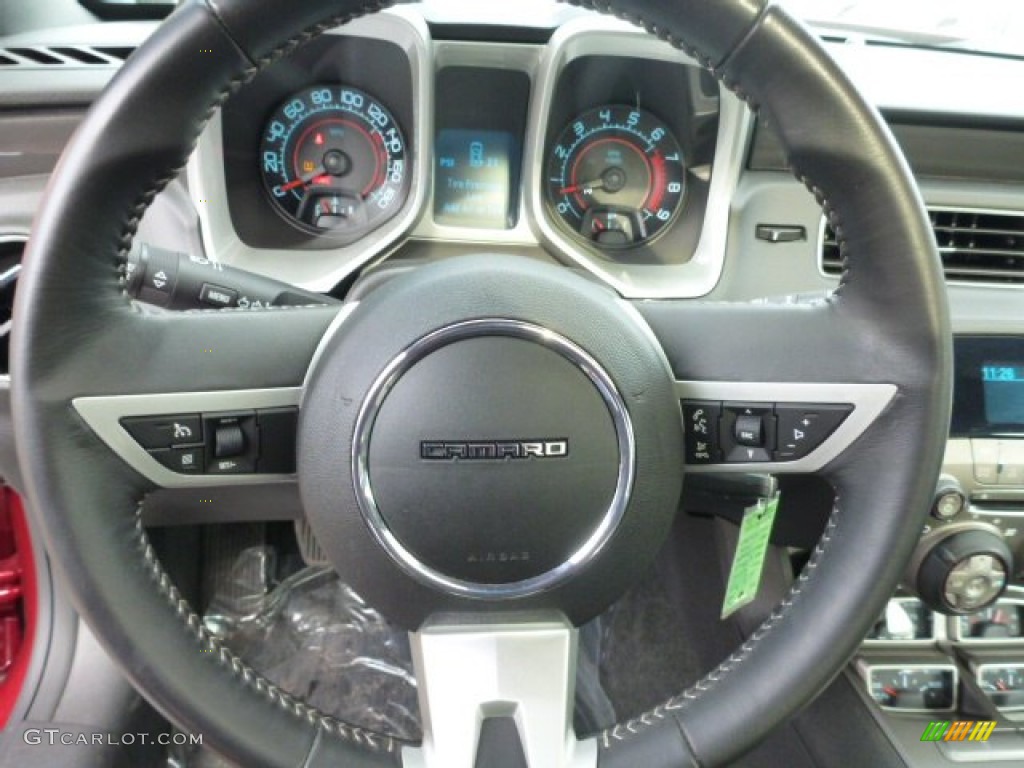 2010 Chevrolet Camaro SS/RS Coupe Black Steering Wheel Photo #76511057