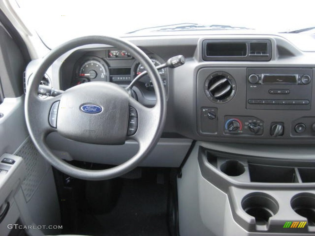 2013 Ford E Series Van E150 Commercial Medium Flint Dashboard Photo #76511270