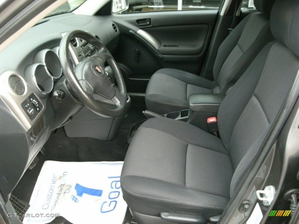 Graphite Interior 2005 Pontiac Vibe Standard Vibe Model Photo #76512425