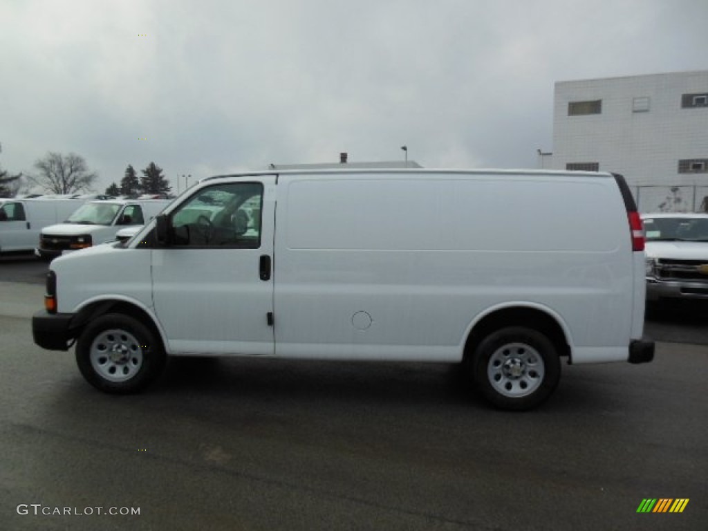 2013 Express 1500 Cargo Van - Summit White / Medium Pewter photo #1